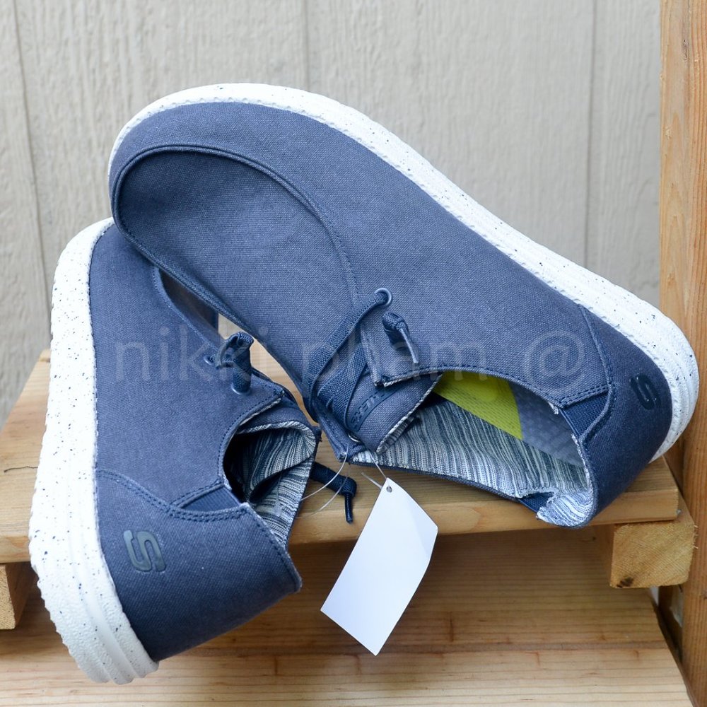 Skechers Men's Relaxed Fit Slip-On in blue navy - Picture 7 of 7